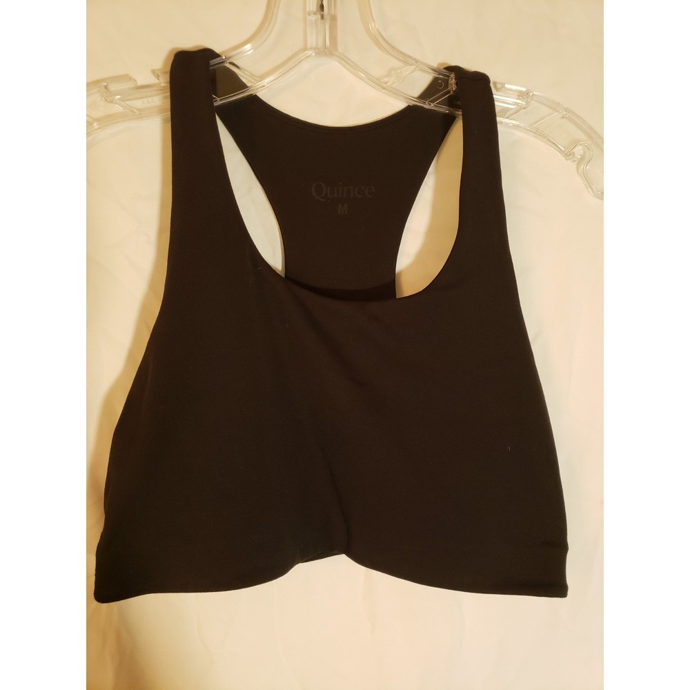 Women's Quince Black Sports Bra Size M